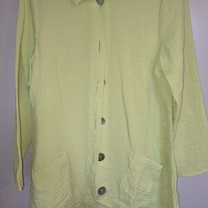 Calypso St. Barth Light Green Button Down Shirt